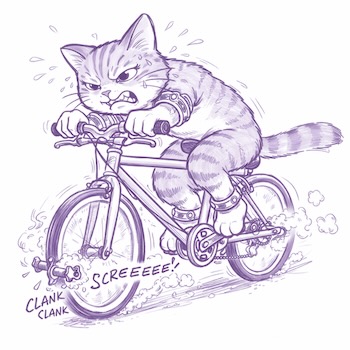 自転車猫